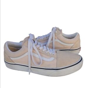 Vans Old Skool Creme Brule Beige Canvas Suede Sneakers Unisex Men's 9 Women 10.5